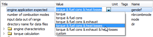 IFP Drive engine model configuration for heat release computation